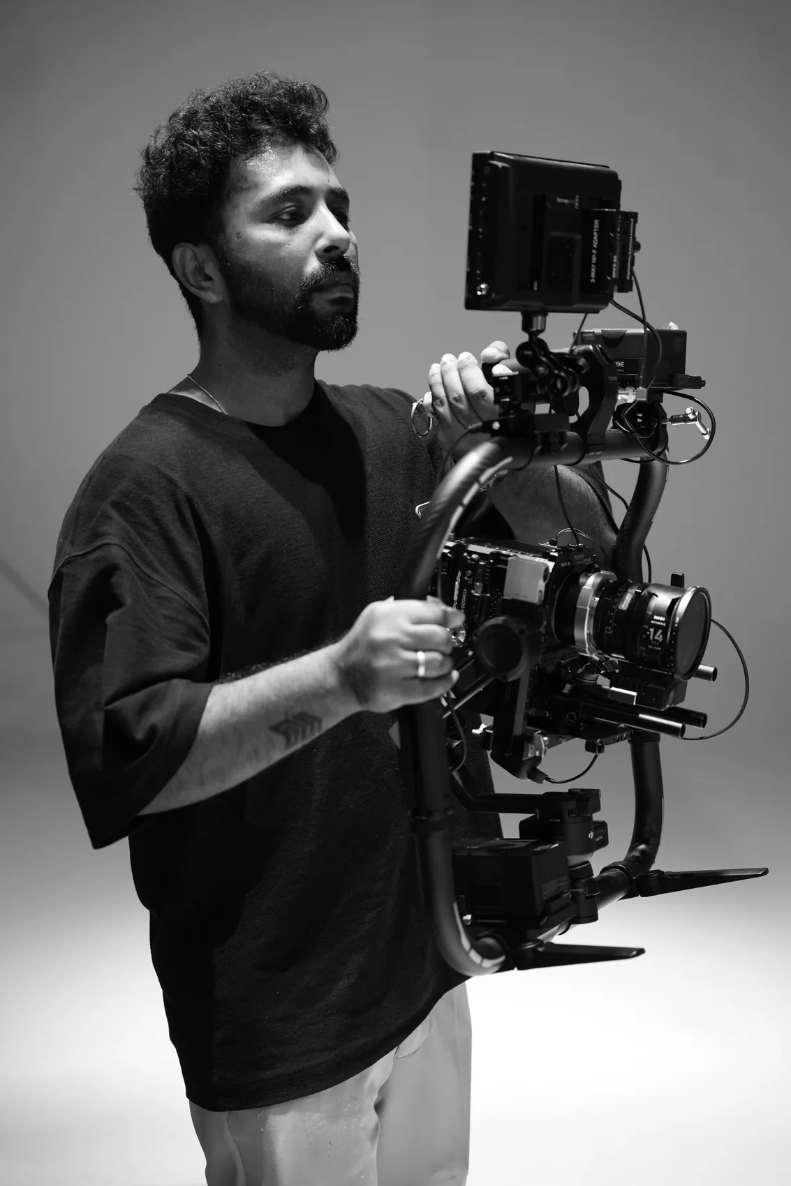 Vyshak Harindran with camera rig